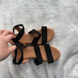 Black Strappy Sandals
